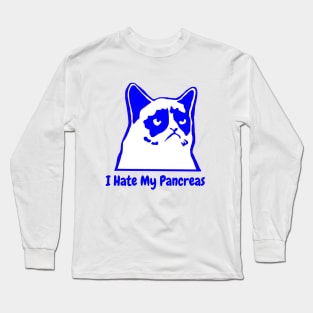 I Hate My Pancreas Dark Blue Long Sleeve T-Shirt